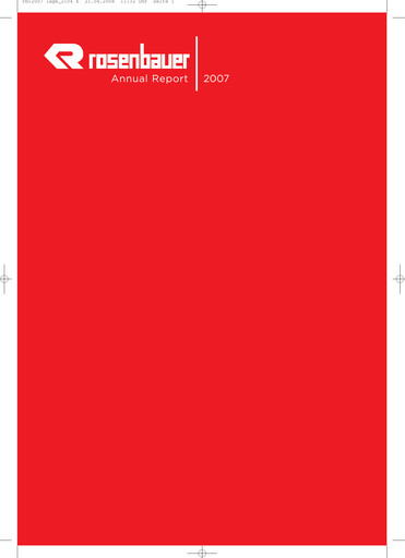 Thumbnail Rosenbauer International Annual Report 2007
