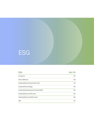 Thumbnail Bellevue Group ESG Report 2022