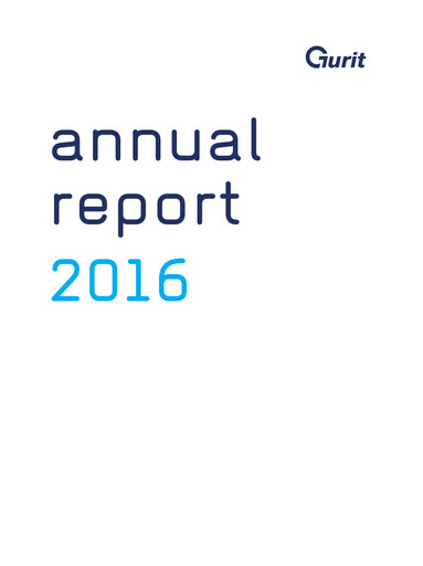 Thumbnail Gurit Holding Annual Report 2016