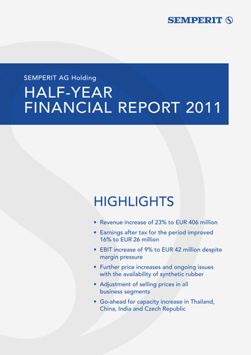 Miniature Semperit Rapport semestriel 2011-h1