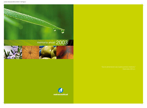 Thumbnail Laboratorio Reig Jofre Annual Report 2003
