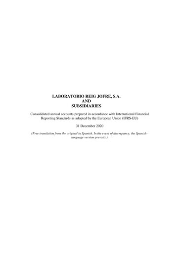 Thumbnail Laboratorio Reig Jofre Financial Statement 2020