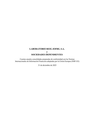 Thumbnail Laboratorio Reig Jofre Financial Statement 2025