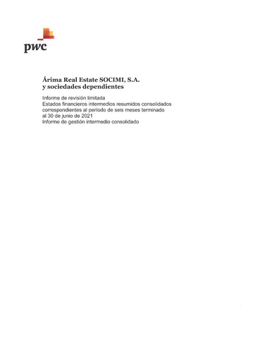 Thumbnail Árima Real Estate Half-year Report 2021-h1