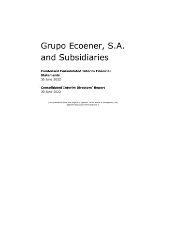 Thumbnail Ecoener Half-year Report 2022-h1