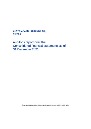 Thumbnail Austriacard Holdings Annual Report 2021