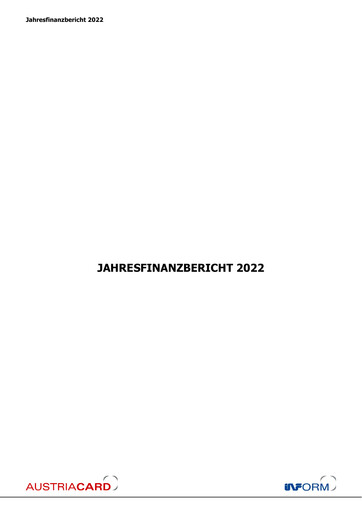 Thumbnail Austriacard Holdings Financial Report 2022