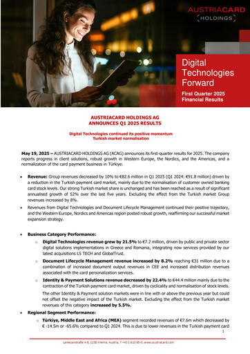 Thumbnail Austriacard Holdings Quarterly Report 2025-q1