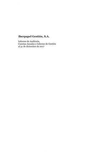 Thumbnail Iberpapel Gestión Financial Statement 2017