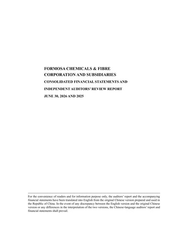 Thumbnail Formosa Chemicals & Fibre Quarterly Report 2026-q2