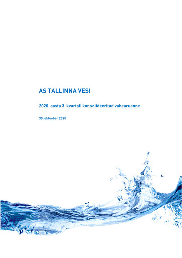 Thumbnail AS Tallinna Vesi Quarterly Report 2020-q3