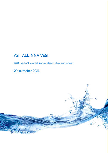Thumbnail AS Tallinna Vesi Quarterly Report 2021-q3