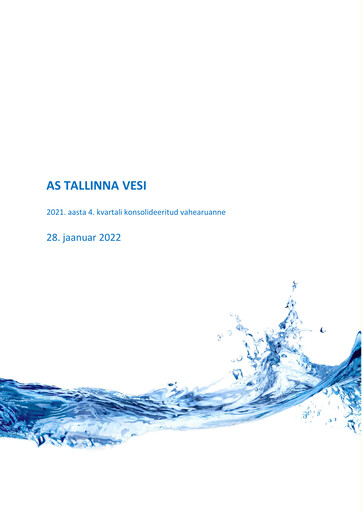 Thumbnail AS Tallinna Vesi Quarterly Report 2021-q4