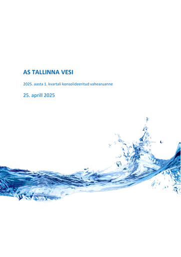 Thumbnail AS Tallinna Vesi Quarterly Report 2025-q1