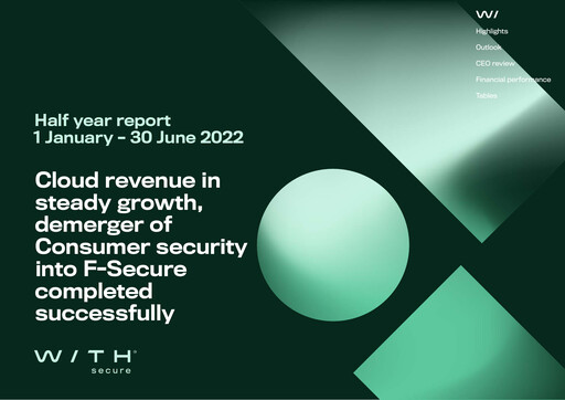 Thumbnail WithSecure Oyj Half-year Report 2022-h1