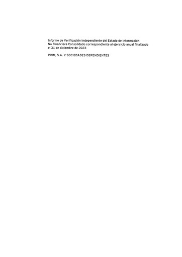 Thumbnail Prim, S.A. Sustainability Report 2023
