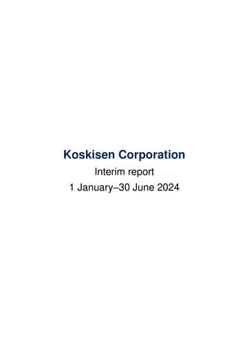 Miniature Koskisen Oyj Rapport semestriel 2024-h1