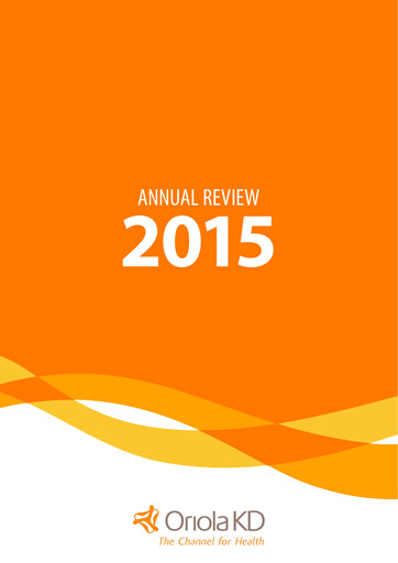 Thumbnail Oriola Annual Report 2015