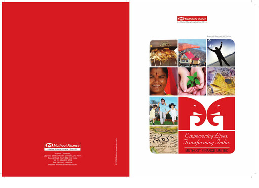 Thumbnail Muthoot Finance
 Annual Report 2009-2010