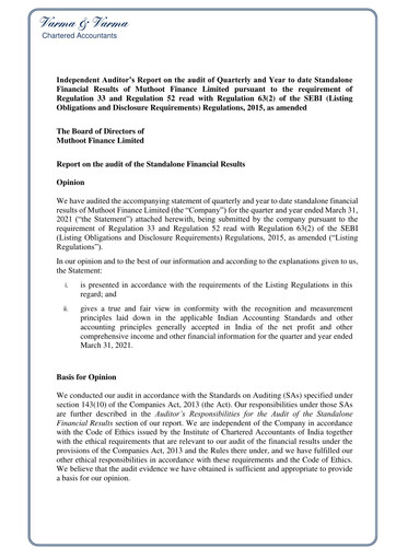 Vorschaubild Muthoot Finance
 Quartalsbericht 2021-q4