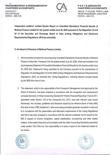 Vorschaubild Muthoot Finance
 Quartalsbericht 2025-q1