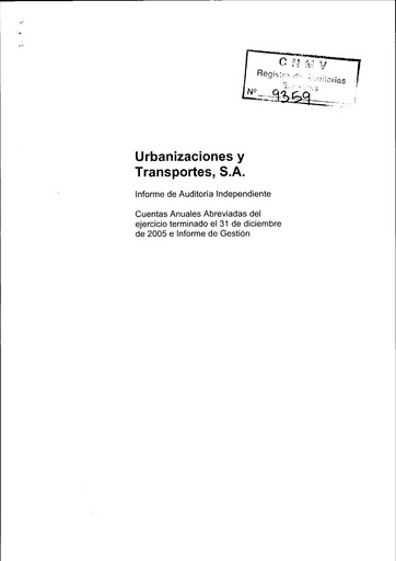 Thumbnail Urbas Grupo Financiero Financial Statement 2005
