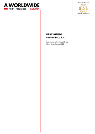 Thumbnail Urbas Grupo Financiero Financial Statement 2023