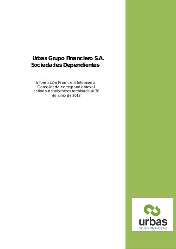 Thumbnail Urbas Grupo Financiero Half-year Report 2018-h1