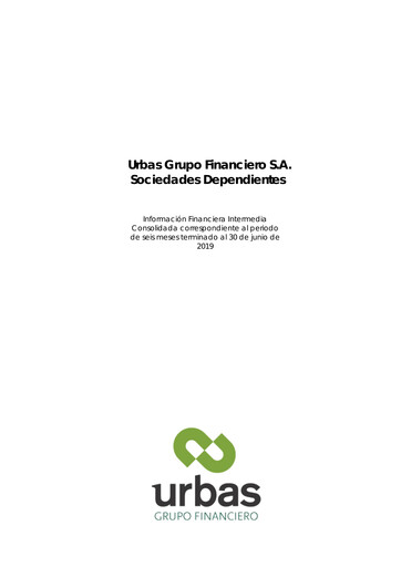 Thumbnail Urbas Grupo Financiero Half-year Report 2019-h1