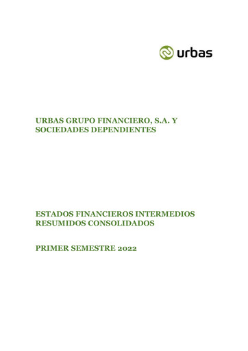 Thumbnail Urbas Grupo Financiero Half-year Report 2022-h1