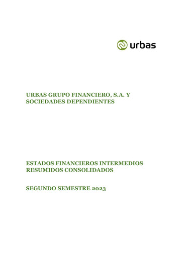 Thumbnail Urbas Grupo Financiero Half-year Report 2023-h2