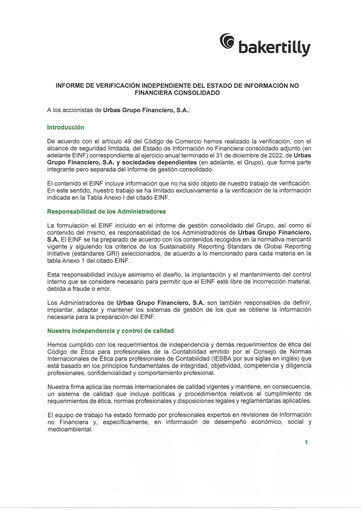 Thumbnail Urbas Grupo Financiero Sustainability Report 2022