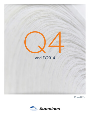 Thumbnail Suominen Financial Statement 2014