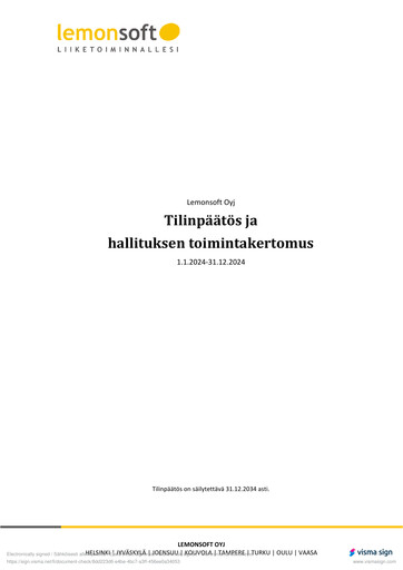 Thumbnail Lemonsoft Financial Statement 2024