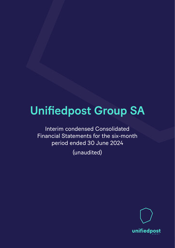 Miniature Unifiedpost Group Rapport semestriel 2024-h1