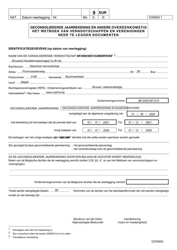 Thumbnail Brouwerij Handelsmaatschappij Annual Report 2021