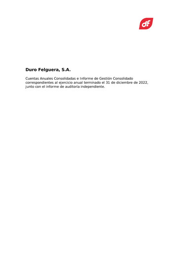 Miniature Duro Felguera Bilan financier 2022