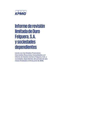 Thumbnail Duro Felguera Half-year Report 2026-h1