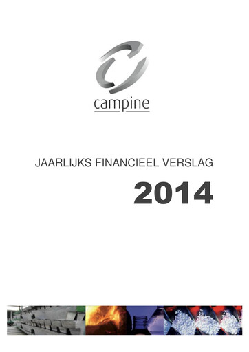 Thumbnail Campine Annual Report 2014