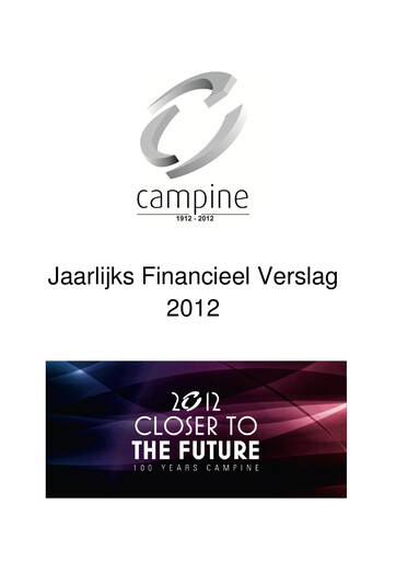 Thumbnail Campine Financial Report 2012