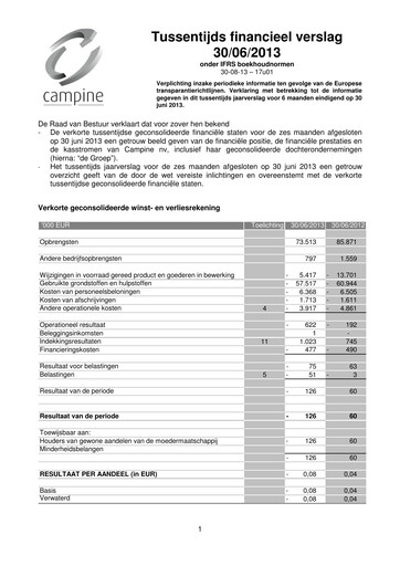 Thumbnail Campine Half-year Report 2013-h1