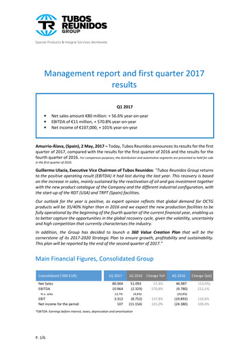 Thumbnail Tubos Reunidos Quarterly Report 2017-q1