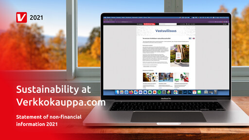 Thumbnail Verkkokauppa.com Sustainability Report 2021