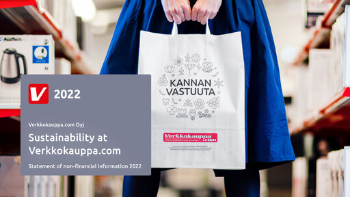 Thumbnail Verkkokauppa.com Sustainability Report 2022