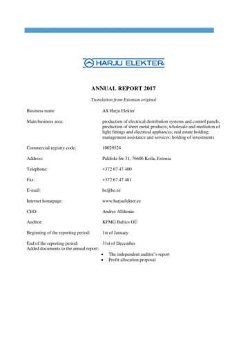 Thumbnail AS Harju Elekter Annual Report 2017