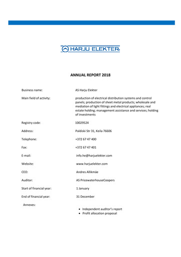 Thumbnail AS Harju Elekter Annual Report 2018
