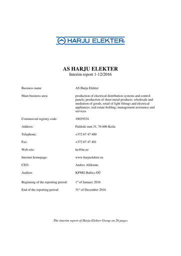Thumbnail AS Harju Elekter Financial Report 2016