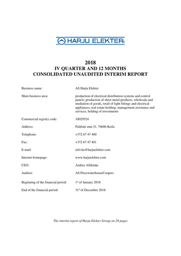 Thumbnail AS Harju Elekter Financial Report 2018