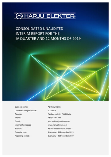 Thumbnail AS Harju Elekter Financial Report 2019
