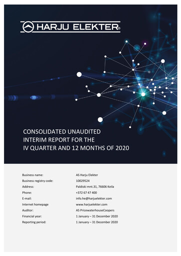 Thumbnail AS Harju Elekter Financial Report 2020